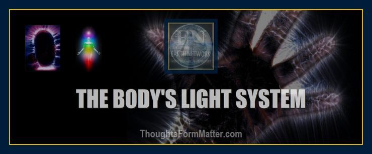 Photos of light emanating from the body